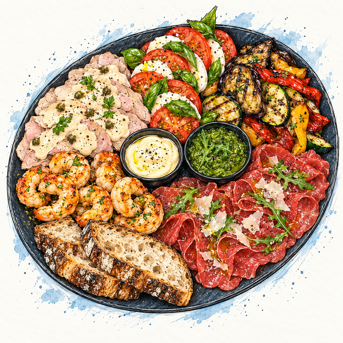 Antipasti-Platte für zwei · Weihnachten 2026