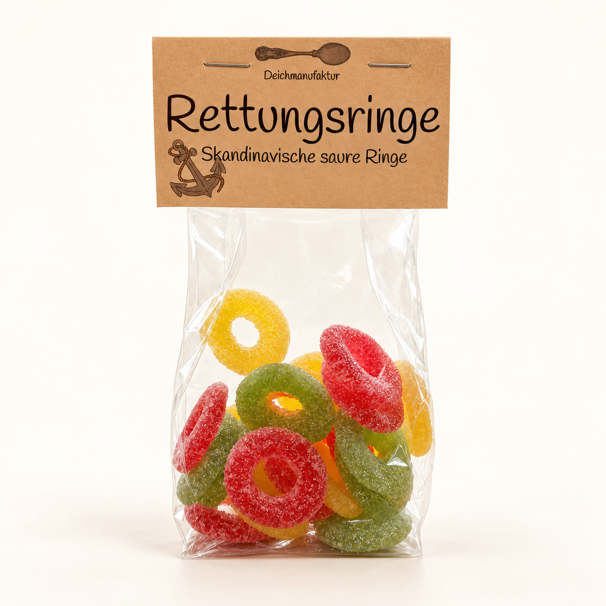 Rettungsringe · Saure Weingummiringe · 100 g