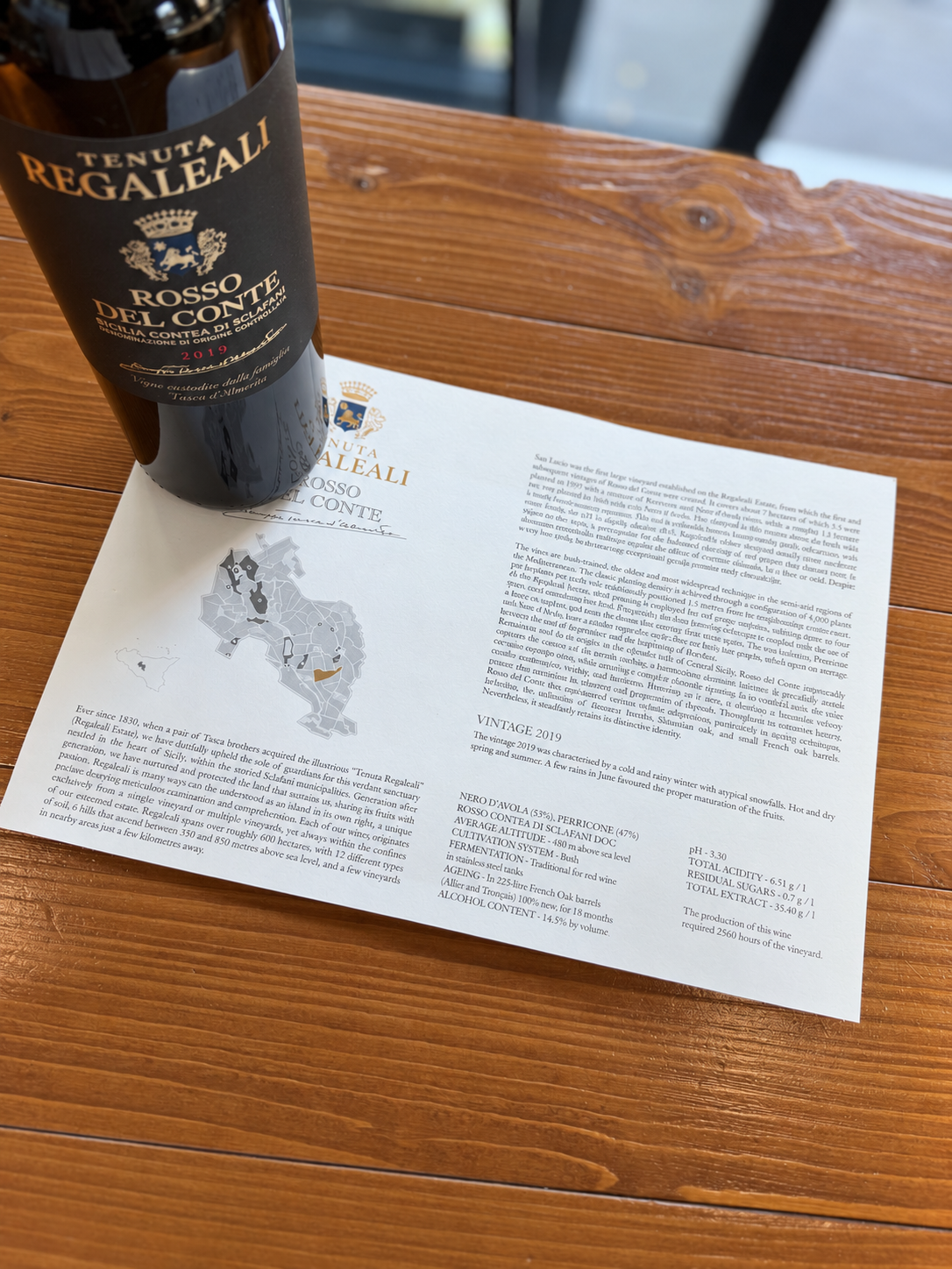 Rosso del Conte 2019 Tenuta Regaleali Sizilien